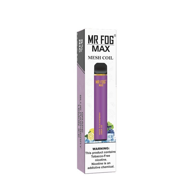 Mr Fog Max Grape Blue Raspberry Lemon Ice – 1000 Puffs - Image 2