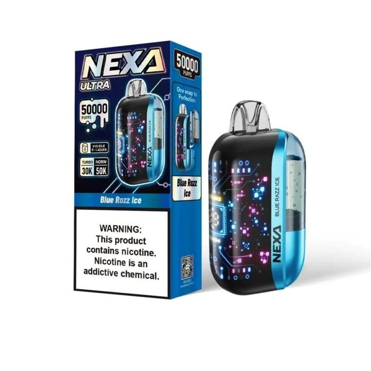 Blue Razz Ice Nexa Ultra Nexa Ultra 50k Puffs Disposable Vape