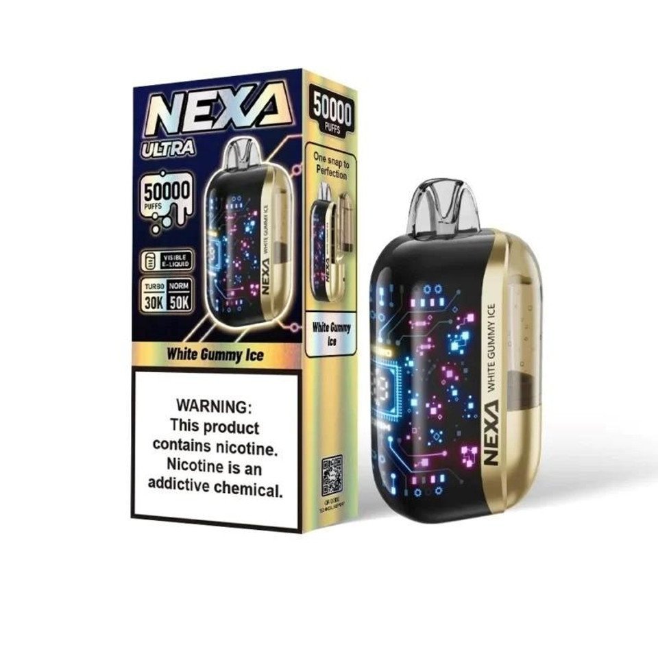 White Gummy Vape Flavour – Nexa Ultra White Gummy Ice 50K Puffs