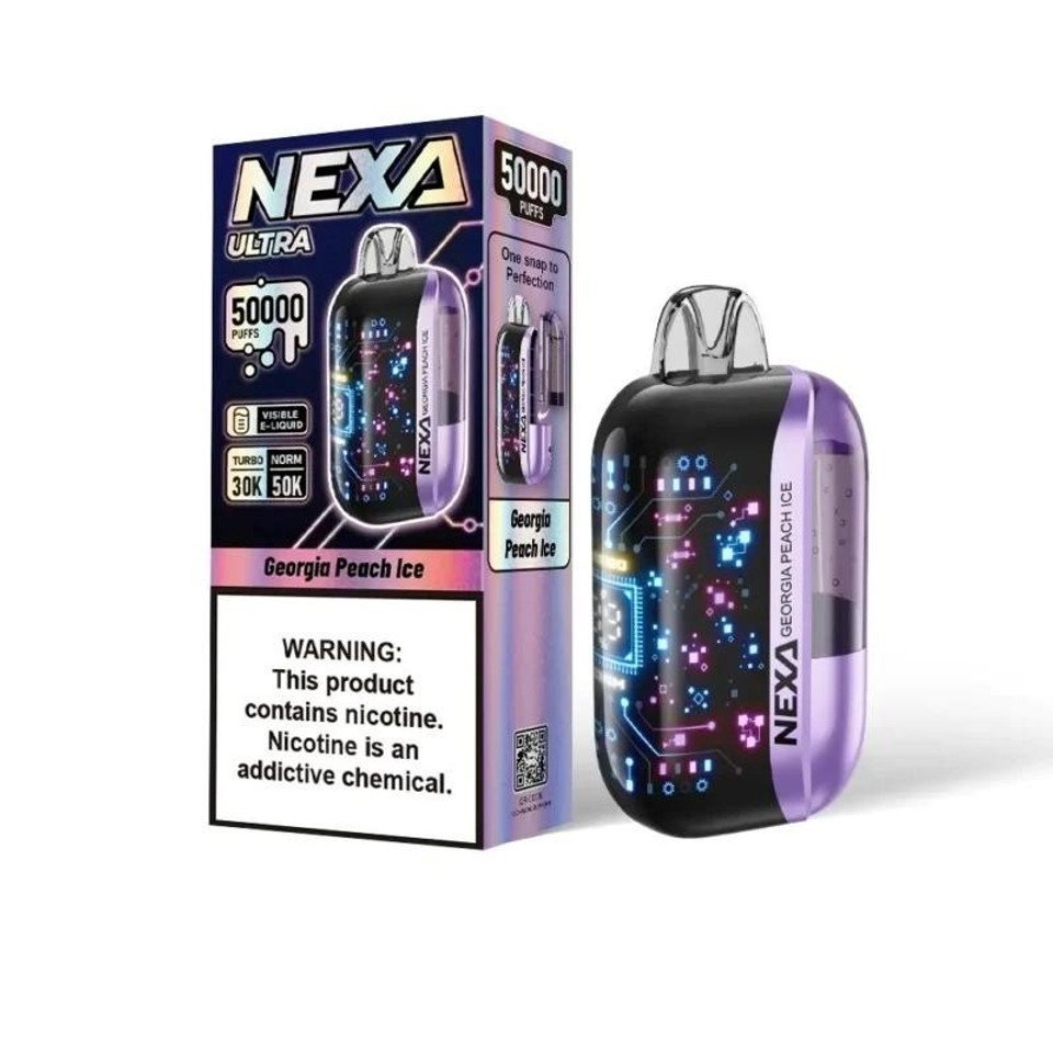 Georgia Peach Ice Nexa Ultra Nexa Ultra 50k Puffs Disposable Vape