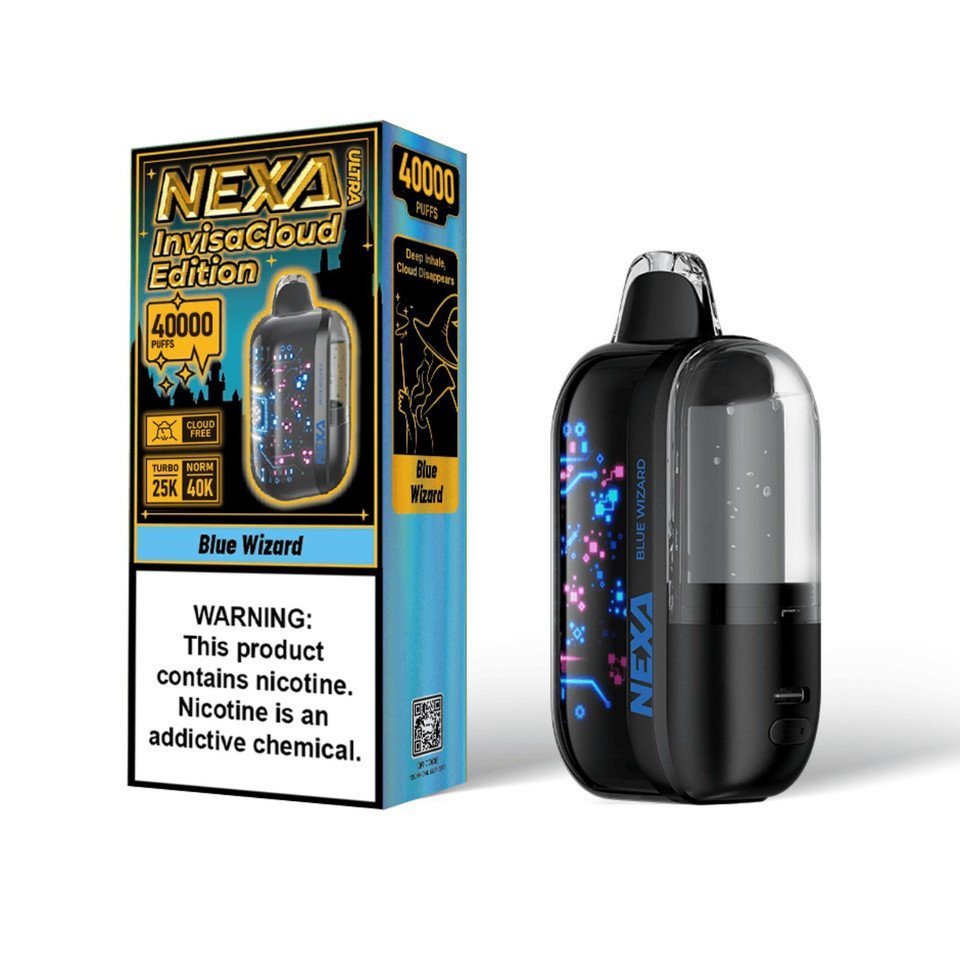 Blue Wizard (Invisa Cloud Edition) - Nexa Ultra 50,000 Puffs 20ml Disposable