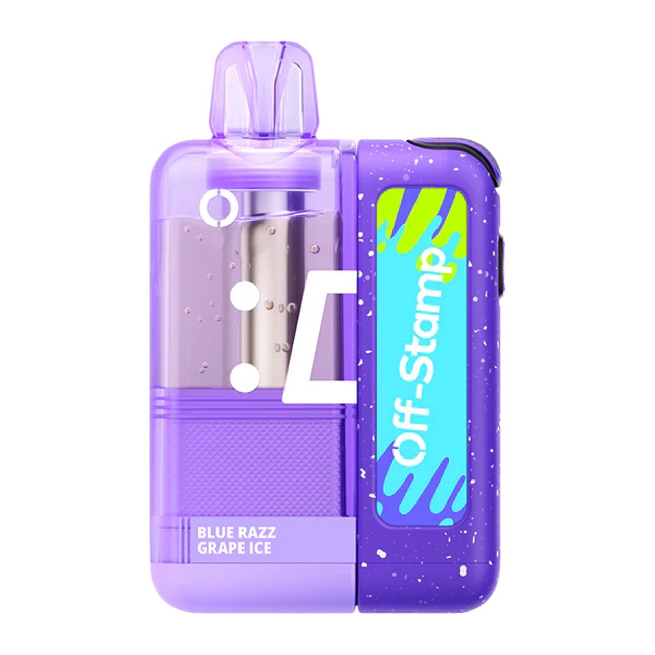 Blue Razz Grape Ice Off Stamp X Cube Crystal Disposable Kit 35,000 Puffs Vape