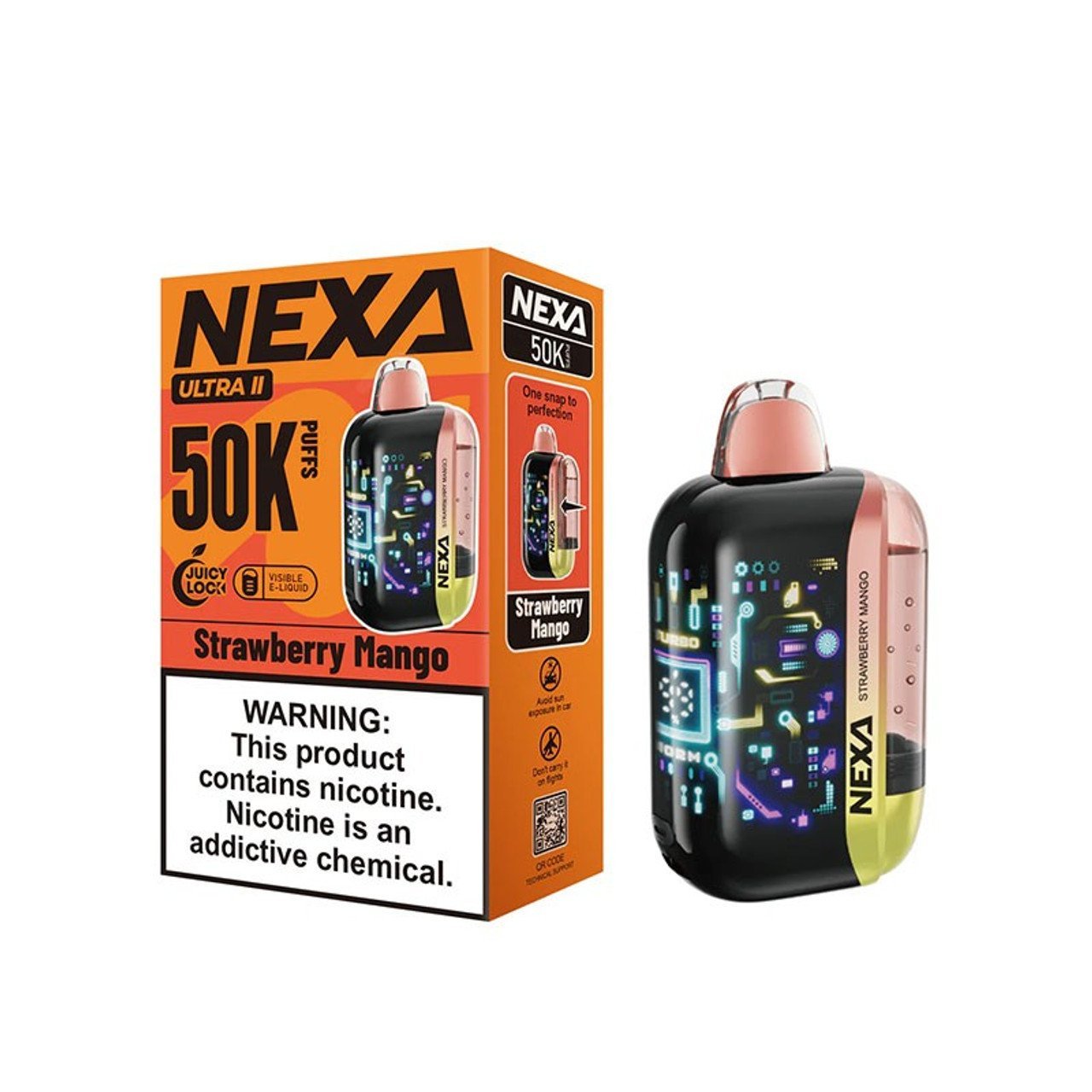 Strawberry Mango Nexa Ultra II 50K Puffs Disposable Vape