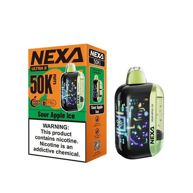 Sour Apple lce Nexa Ultra II 50K Puffs Disposable Vape
