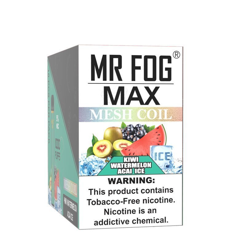 Mr Fog Max Kiwi Watermelon Acai Ice – 1000 Puffs - Image 3