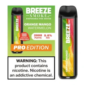 Orange Mango Watermelon - Breeze Pro 2000 Puffs - 5% NIC - Disposable Vape
