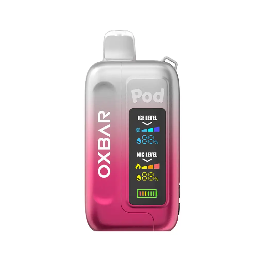 Clear Crimson Oxbar Ice-Nic Control 35K Puffs - 5% Nic Disposable Vape