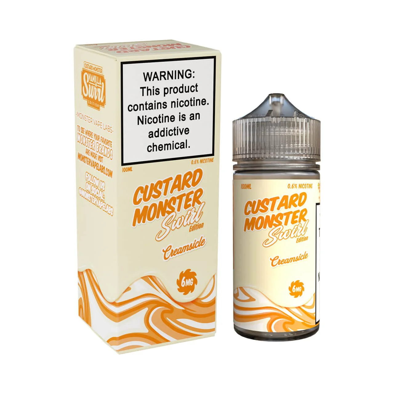 Creamsicle custard Monster E-Liquid Swirl Edition - 100mL