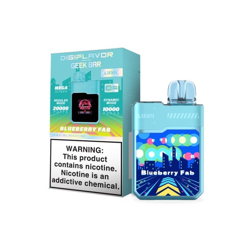 Geek Bar Blueberry Fab DigiFlavor LUSH 20K Disposable Vape