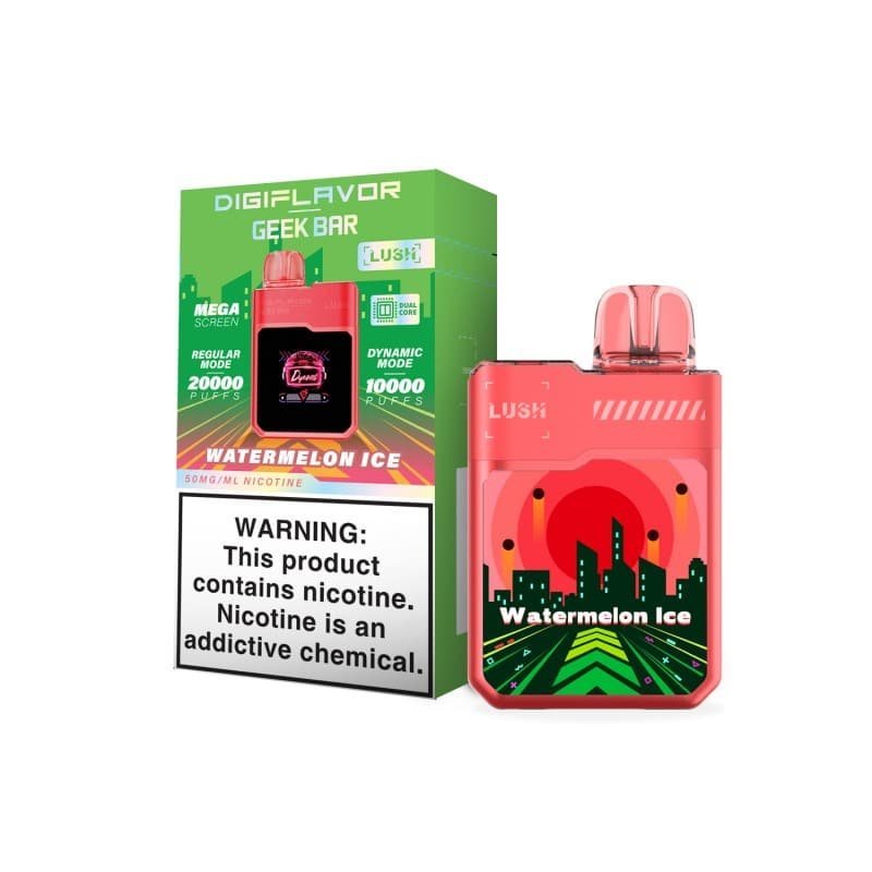 Geek Bar Watermelon Ice DigiFlavor LUSH 20K Disposable Vape