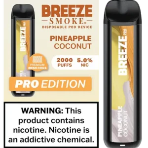 Pineapple Coconut - Breeze Pro 2000 Puffs - 5% NIC - Disposable Vape