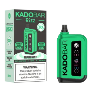 Kado Bar Rizz Miami Mint Disposable Vape – 25000 Puffs