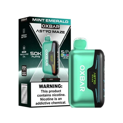 Mint Emerald Oxbar Astro Maze 50K Disposable Vape