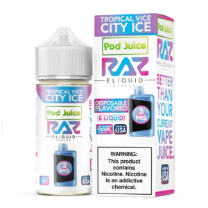 Tropical Vice City Ice Pod Juice X Raz - E Liquid - 100ML