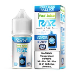 Jolly Blue Razz Ice Pod Juice X Raz Salt E Liquid - 30ML
