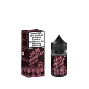 Raspberry Nicotine Salt by Jam Monster E Liquid Refillable Vape Device