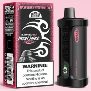 Raspberry Watermelon Iron Mike Tyson 2.0 15K Disposable Vape
