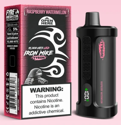 Raspberry Watermelon Iron Mike Tyson 2.0 15K Disposable Vape