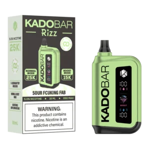 Sour Fcuking Fab Kado Bar Rizz 25K Puffs Disposable Vape