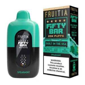Spearmint Fruitia X Fifty Bar 20,000 Puffs Disposable Vape