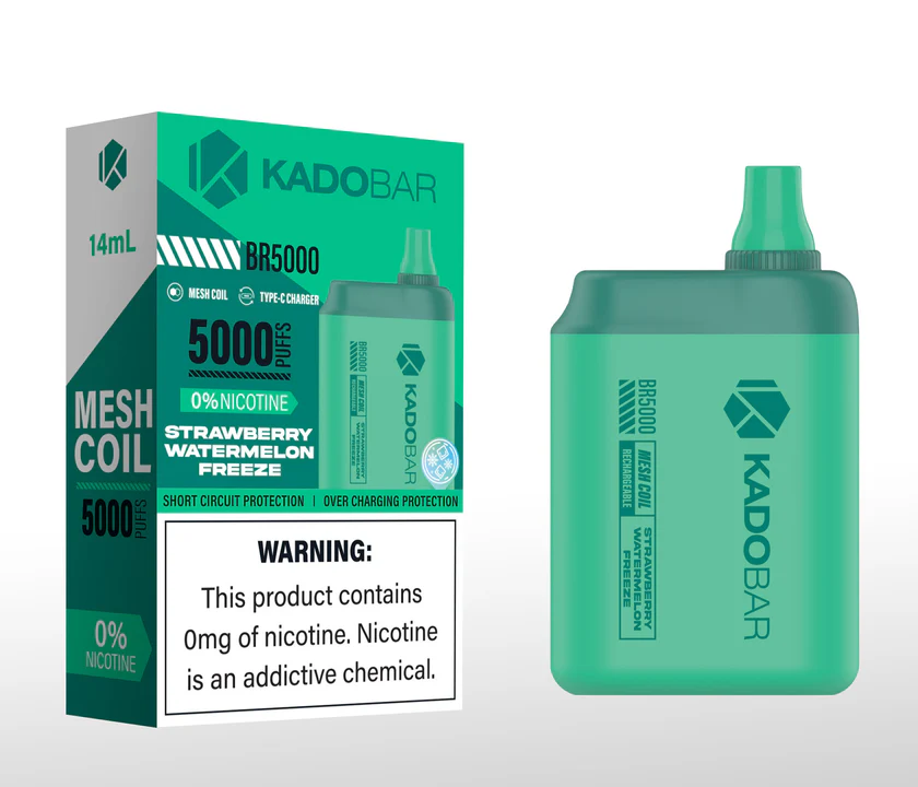 Kado Bar Strawberry Watermelon Freeze 0% Nicotine – 5000 Puffs