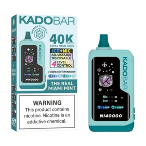 The Real Miami Mint Kado Bar NI40K Ice + Nic Control Vape