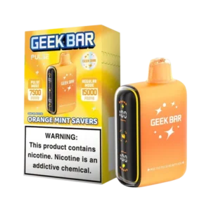 Orange Mint Savers Geek Bar Pulse Savers Edition Disposable Vape - 15K Puffs