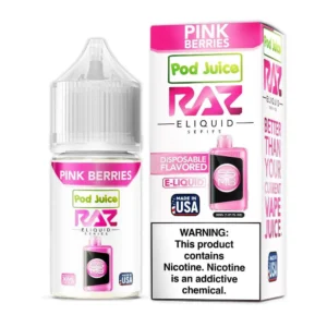 Pink Berries Pod Juice X Raz Salt E Liquid - 30ML