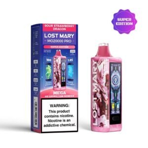 Sour Strawberry Dragon Lost Mary Vape MO20000 Pro – Disposable